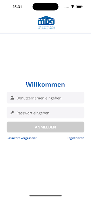mein mbg Serviceportal Screenshot 0