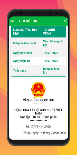 Luật Đấu Thầu Screenshot 2