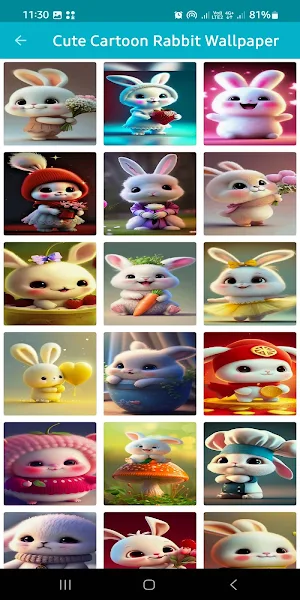 Cartoon Rabbit Cute Wallpaper Screenshot 1