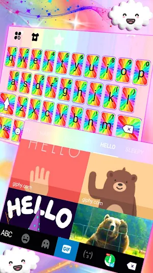 Holographic Keyboard Theme Screenshot 0