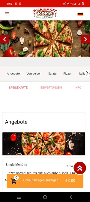 Roma Pizza Schierling Screenshot 1