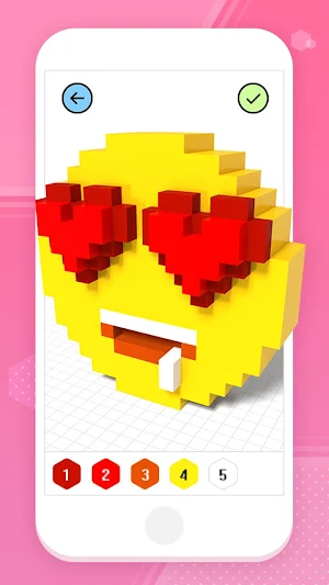 Color by Number 3D - Voxel Pixel Art Coloring Book Screenshot 1