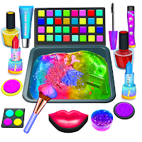 DIY Makeup Mixing into Slime