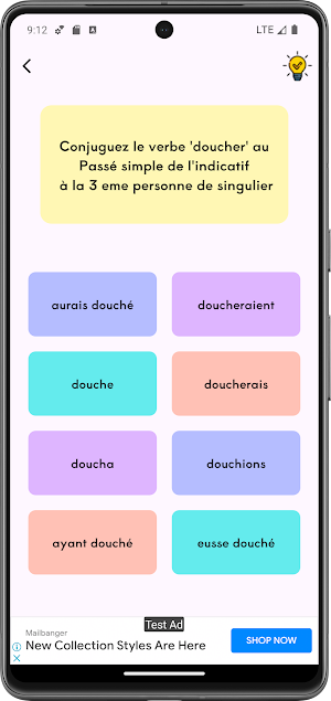 Quiz de conjugaison française Screenshot 3