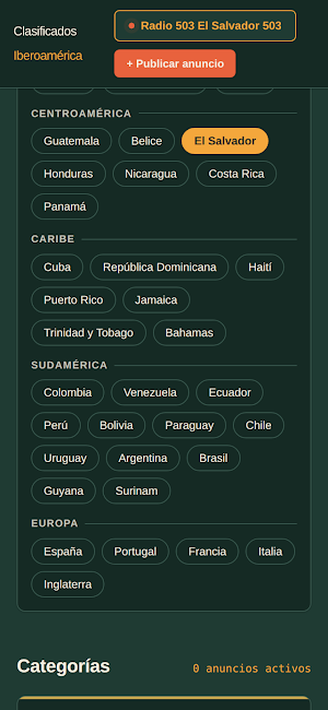 CLASIFICADOS IBEROAMERICA Screenshot 1