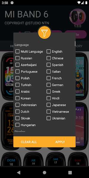 MiBand6 - WatchFace for Xiaomi Mi Band 6 Misfits Screenshot 2