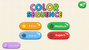 Color Sequence Games: Test IQ Screenshot 0