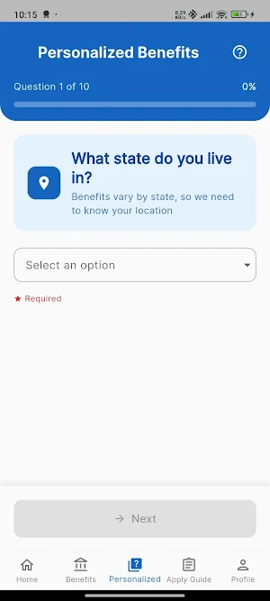 US Benefits Screenshot 2