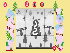 Christmas Book Coloring Pages and Puzzles for Kids Screenshot 3