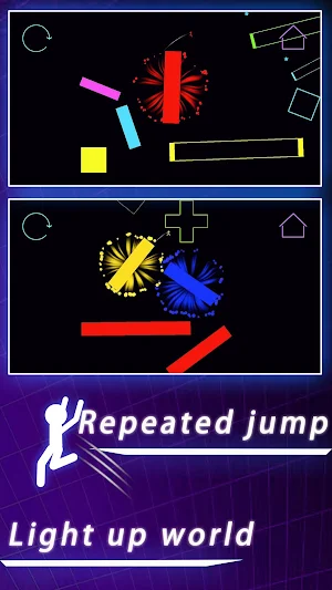 Stickman Dye Jump-fun light up race.io game Screenshot 0