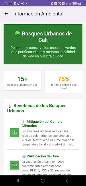 ubicacion bosques urbanos Cali Screenshot 2