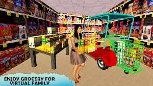 Virtual Mom Shopping Car Games Screenshot 1