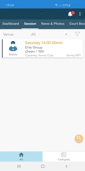 Claverley Tennis Club Screenshot 1
