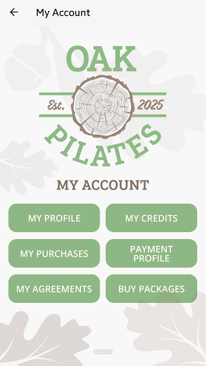 Oak Pilates. Screenshot 1