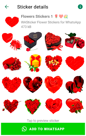 WASticker - Love Flowers Screenshot 1