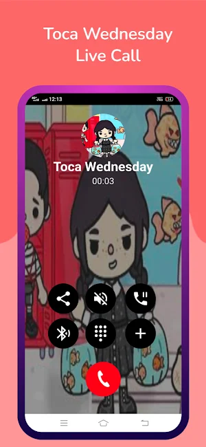Toca Wednesday Addams Boca HD Screenshot 2