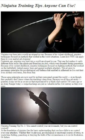 How to Do Ninjutsu Training Screenshot 0