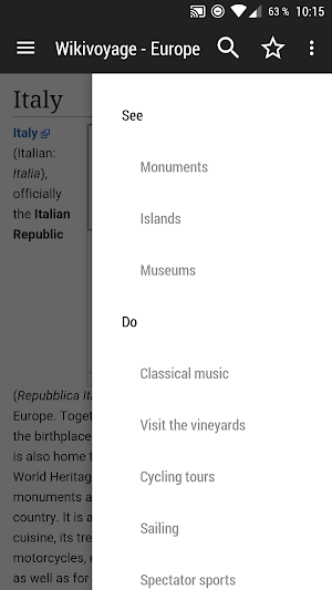 WikiVoyage Europe - Offline Travel Guide Screenshot 2
