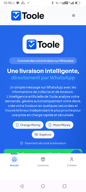 Toole Livraison Screenshot 0