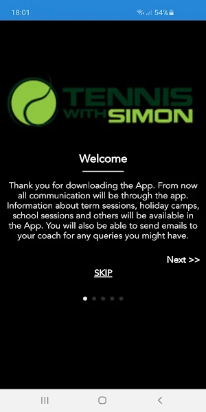 Tennis With Simon Screenshot 0