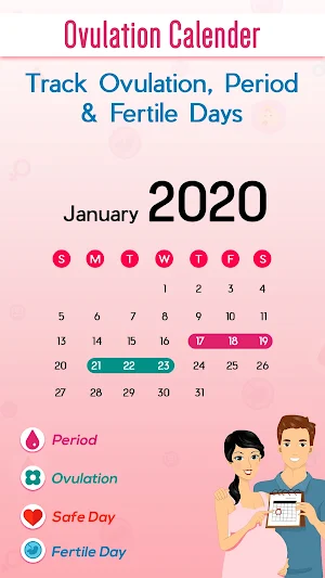 Ovulation Calculator & Calendar to Track Fertility Screenshot 1