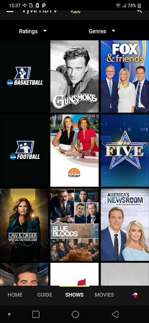 Vyve HDTV Service Screenshot 2