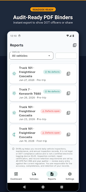 DVIR: Truck & DOT Inspection Screenshot 3