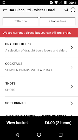 Bar Blanc Food & Drink Screenshot 1