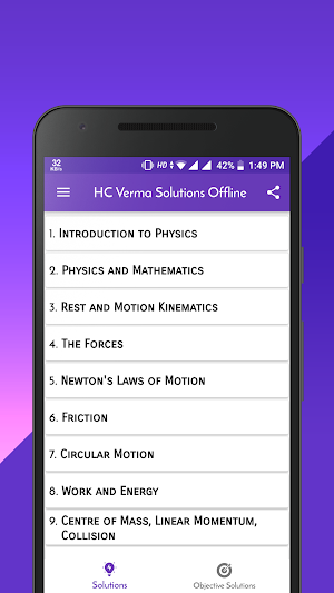 HC Verma Solutions Offline with Objective Screenshot 0