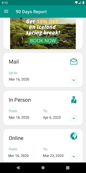 90 Days Report Calculator Screenshot 2