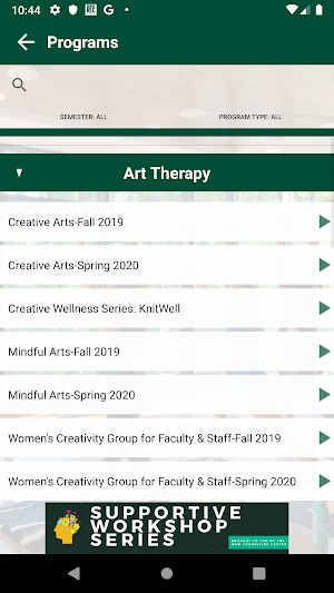 William & Mary Wellness Screenshot 1