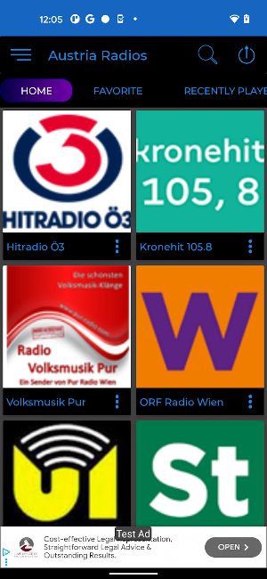 Austria Radio + Recorder Screenshot 1