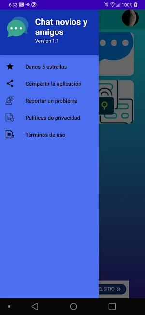 Chat novios y amigos Screenshot 2