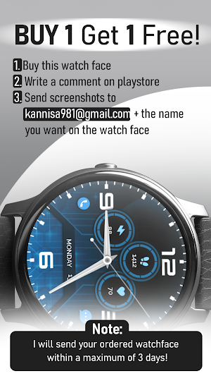 Modern Clasic Analog WatchFace Screenshot 2