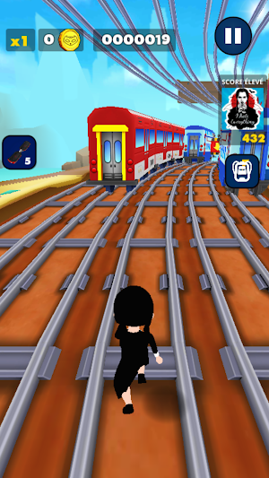 Subway Wednesday Addams run Screenshot 3