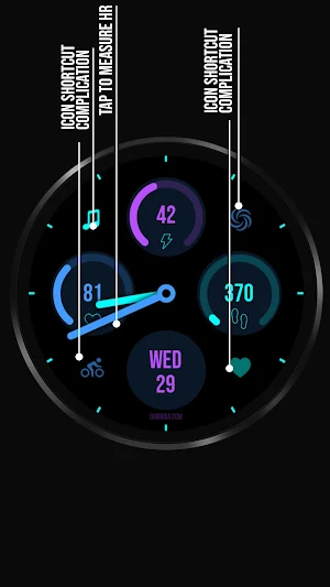 Analog Ripple Watch Face 019 Screenshot 3