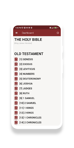 Holy Bible KJV Screenshot 0