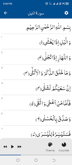Surah Lail سورة الليل Screenshot 0