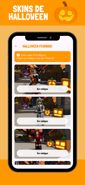 Brookids - Códigos de roupas Screenshot 2