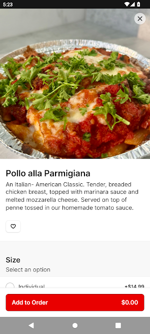 Tutto Italian Kitchen Screenshot 3