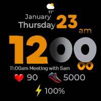 OT | Sporty Color Watch Face