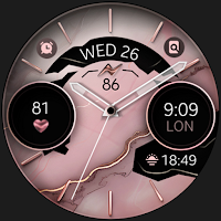 Marble Rose Gold Watch Face