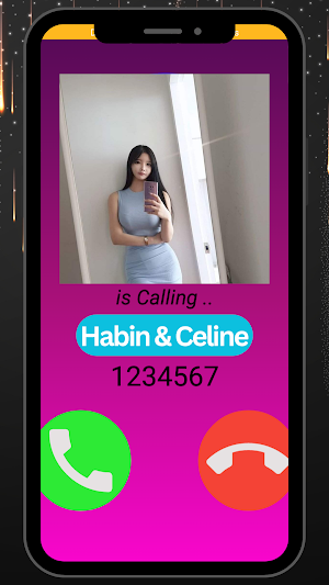 Pocket Girl fake video call Screenshot 2