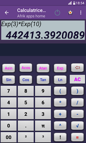 Calculatrice AAH Screenshot 1