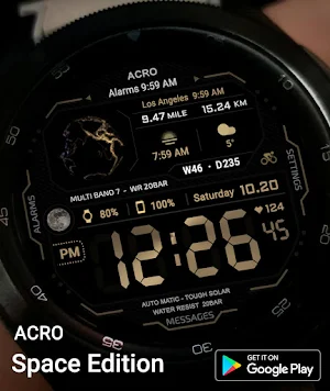 Acro Space1 edtion Watchface Screenshot 0