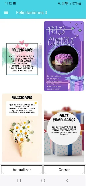 carta de cumpleaños Screenshot 2
