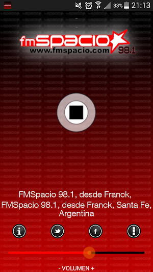 FM Spacio 98.1 - Franck Screenshot 1