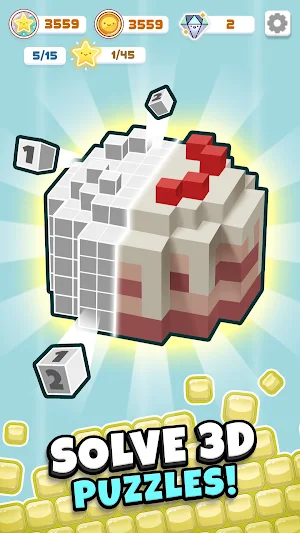 Logic Cube: 3D Nonogram Puzzle Screenshot 1