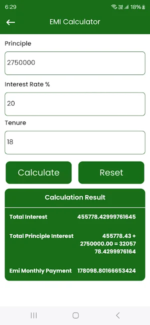 LoanPal - EMI Loan Calculator Screenshot 2