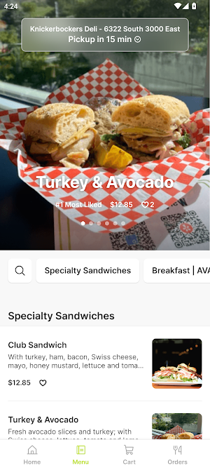 Knickerbockers Deli Screenshot 1